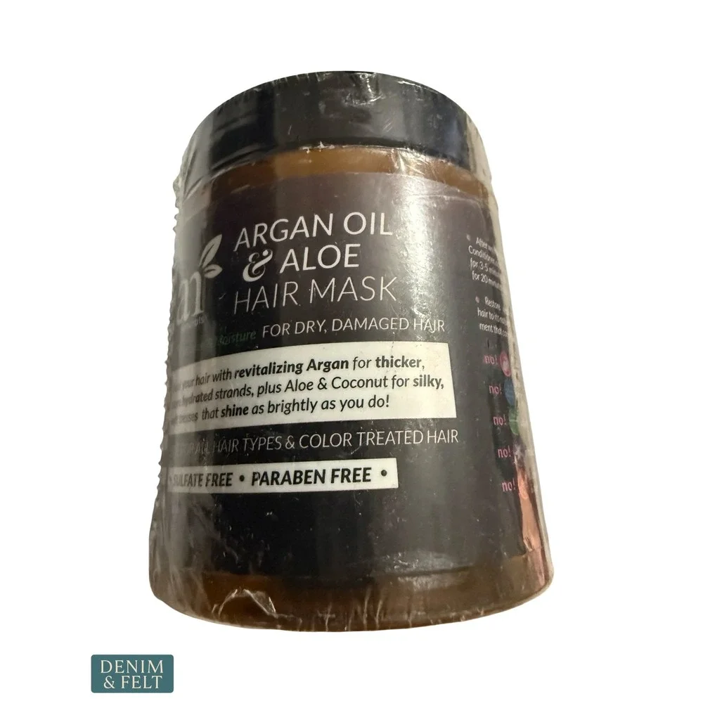 NEW ArtNaturals Argan Oil Aloe Hair Mask 8oz Deep Conditioning Repair Treatment